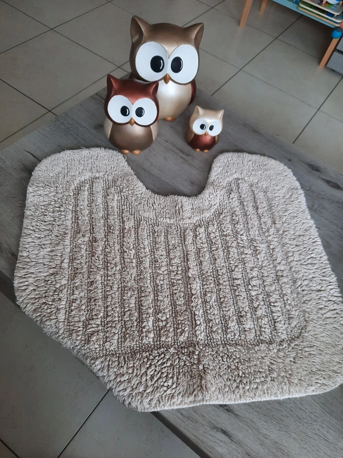 1 tapis de bain beige et tapis de toilette – photo 2